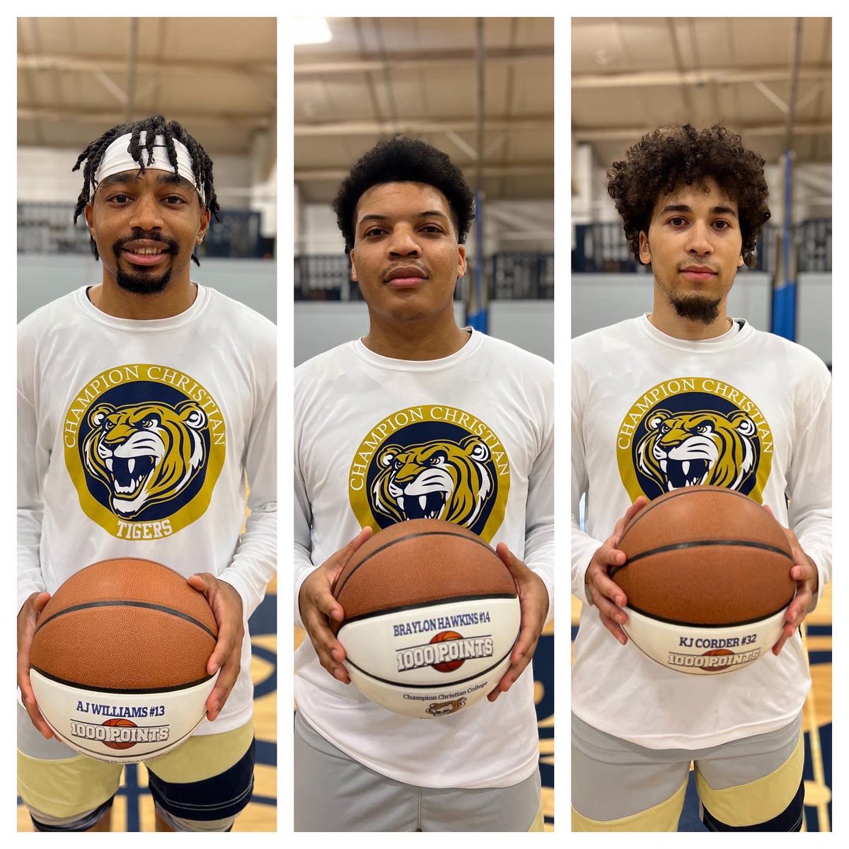 ChampionMBB's tweet photo. 1️⃣0️⃣0️⃣0️⃣ POINTS FOR MR. WILLIAMS, MR. KORDER, AND MR. HAWKINS! Did you really do it if you don’t have a custom ball to prove it? Congrats guys! Let’s keep grinding! 💪🏾 #committedtogether🤝 https://t.co/JMkbRMfUF5