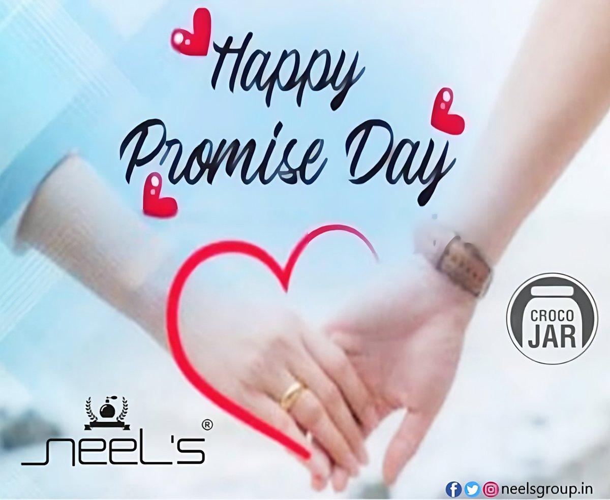 neelsgroup1's tweet image. "Today is Promise Day, a day to reflect on the promises. Let's make a promise to ourselves and to those around us toalways keep our word and betrue to our commitments. Happy Promise Day! #PromiseDay #StayTrue #CommitmentMatters" #neels #crocojar #perfume #deodrant #jar #container