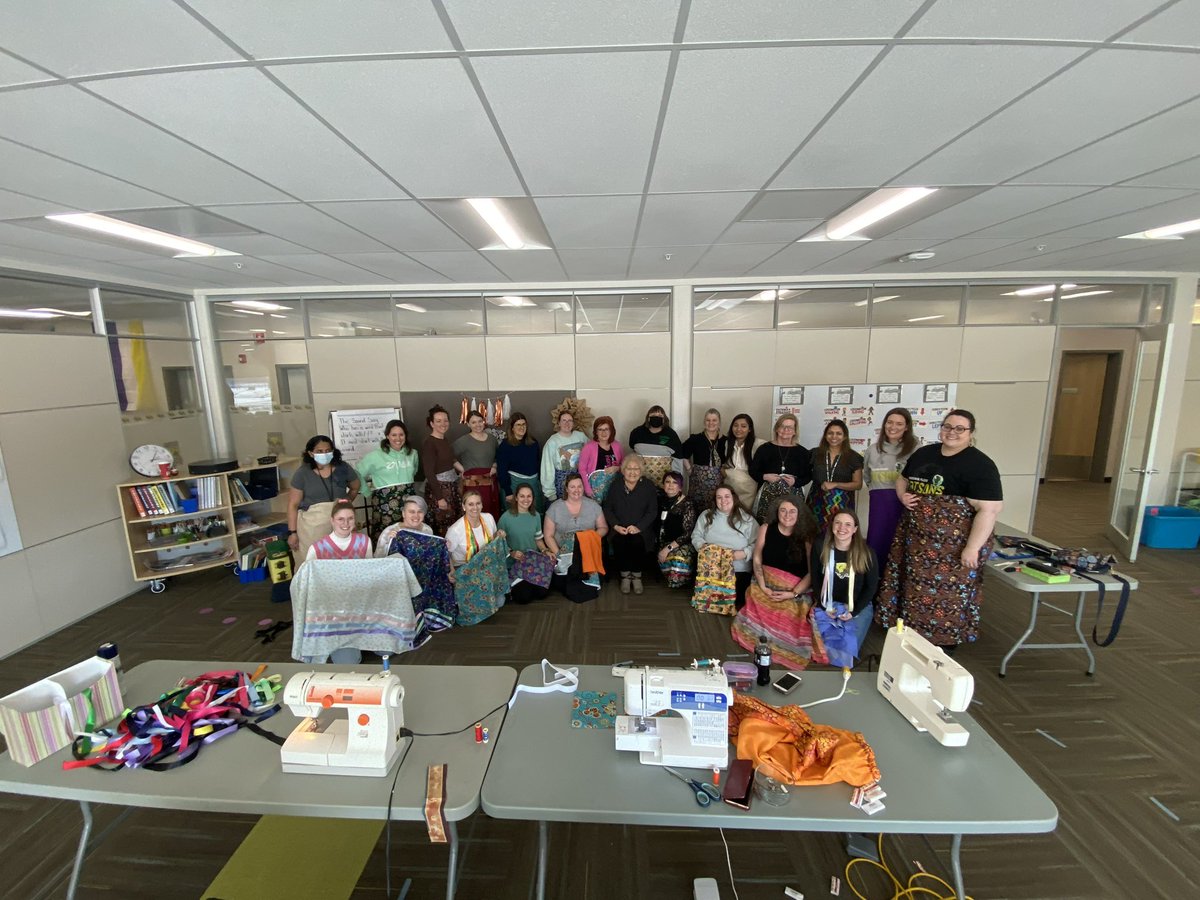 Honored to learn ribbon skirt making from Elder Sharon Bear “Kakishewew Kihi Iskwew” Loud Eagle Woman from Chacachas First Nation. We continue to prepare for the March 15 Feast &amp; Round Dance!