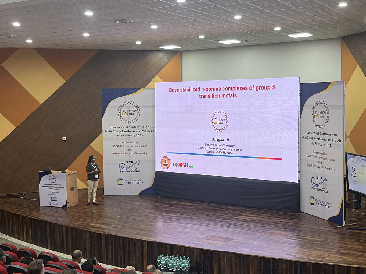 Anagha (@haridas_anagha) on Twitter photo Thank you #ICMGSC2023 for this opportunity. It was a pleasure to talk about our work at <a href="/GhoshLaB_IITM/">GhoshLaB_IITM</a> in front of such dignified main group chemists. Thank you #ICMGSC2023 for this opportunity. It was a pleasure to talk about our work at <a href="/GhoshLaB_IITM/">GhoshLaB_IITM</a> in front of such dignified main group chemists.
