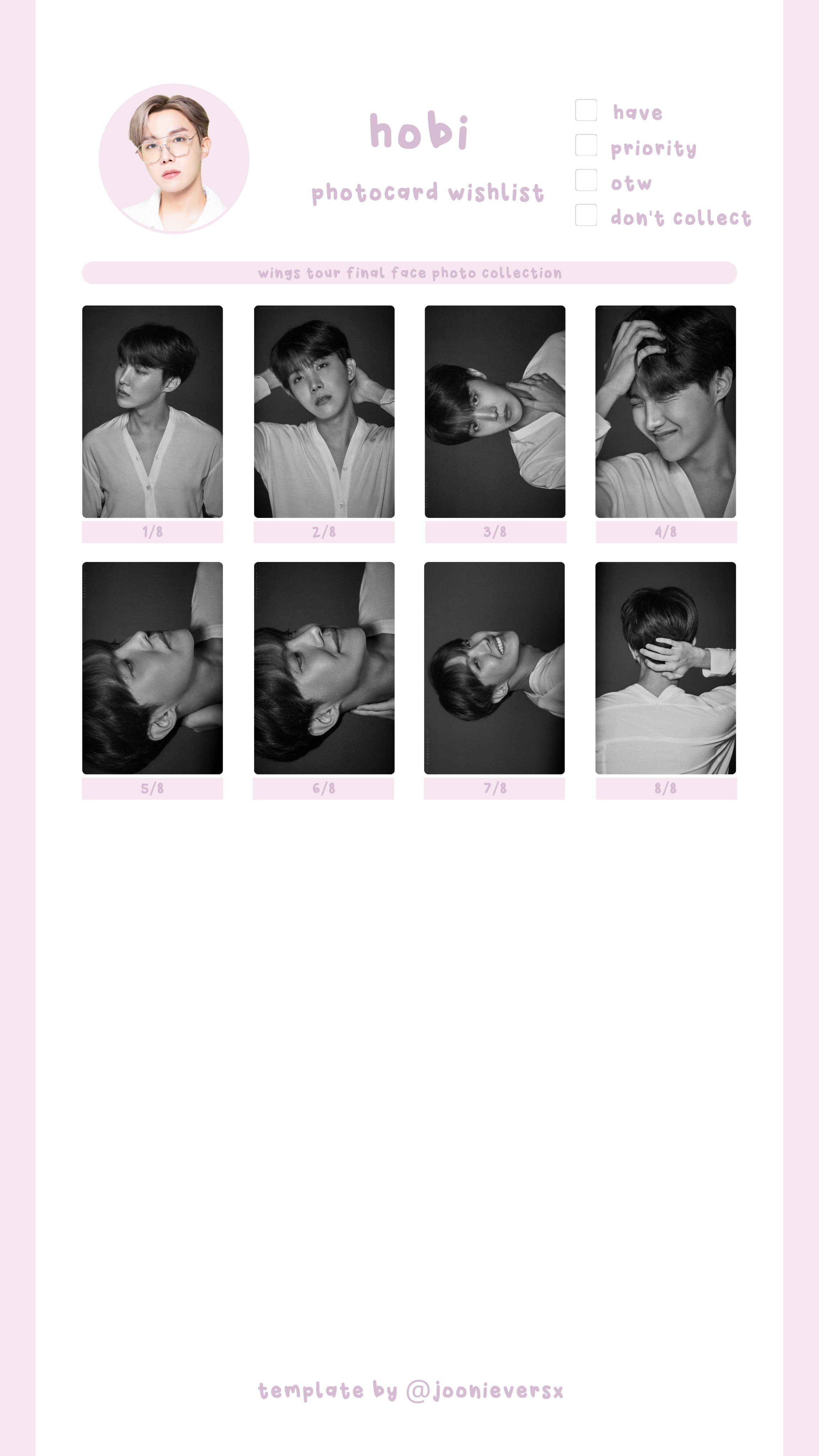 BTS OFFICIAL PREMIUM POSTCARD The Wings Tour in Japan