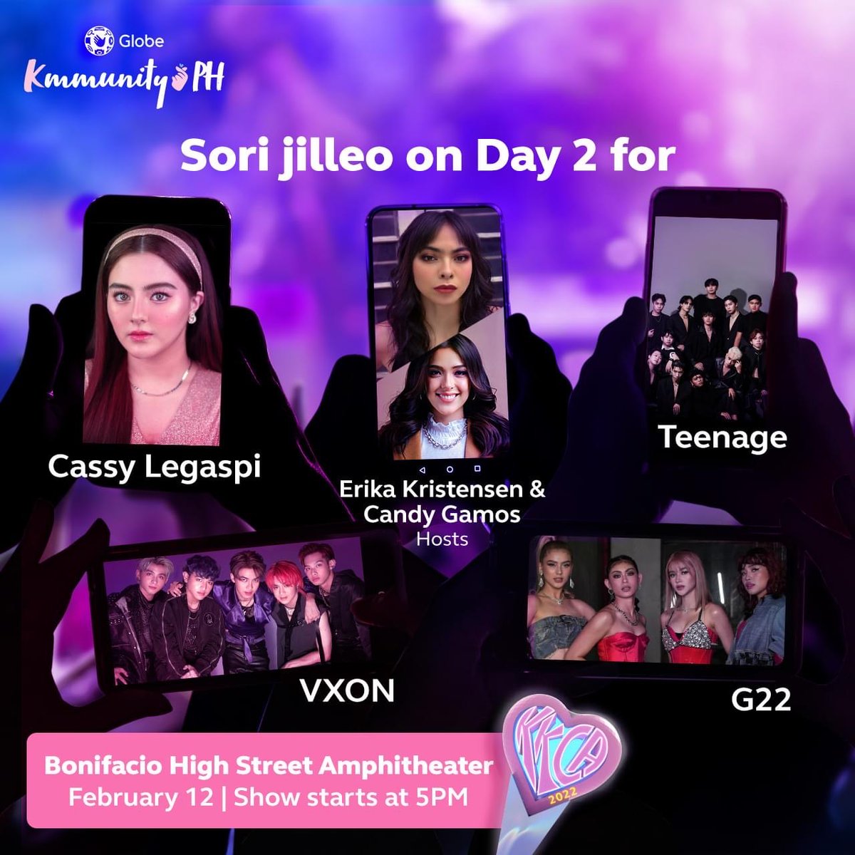 G22Official's tweet image. 📢 SORI JILLEO! The female alphas warms up the Kmmunity PH K’tizens' Choice Awards 2022 this February 12 at the Bonifacio High Street Amphitheater! See you, Bullets! 💥

#G22 #KKCA2022 #GlobeKmmunityPH