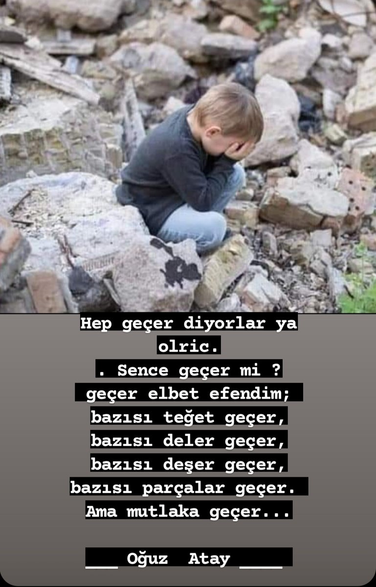 Bars1Ayse's tweet photo. Hep geçer diyorlar ya olric.
. #Sence #geçer #mi ?
geçer elbet efendim;
bazısı #teğet #geçer, #bazısı #deler #geçer, #bazısı #deşer #geçer, #bazısı #parçalar #geçer.
Ama mutlaka geçer...
Oğuz Atay _ https://t.co/0qOOeuCG0J