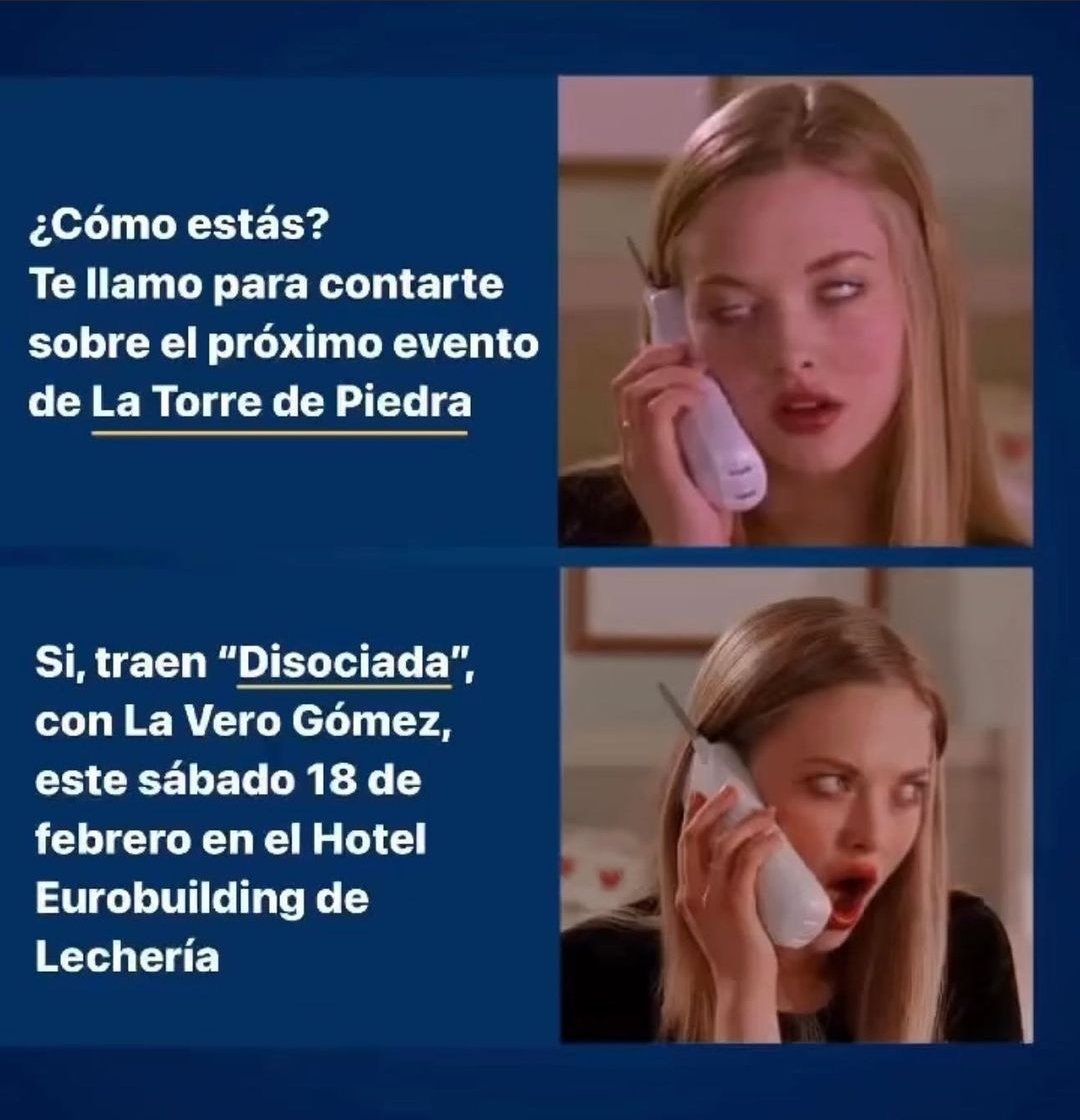 #LECHERIA
¿Alguna vez has sentido que eres varias personas al mismo tiempo? ¿Qué lo que todo el mundo supone que tienes que hacer no conecta con lo que quieres hacer?
¡No te pasa solamente a ti! <a href="/LaVeroGomez/">Verónica Gómez</a> trae a Lechería su show DISOCIADA. 
ENTRADAS:▶️ wa.me/573225438874
