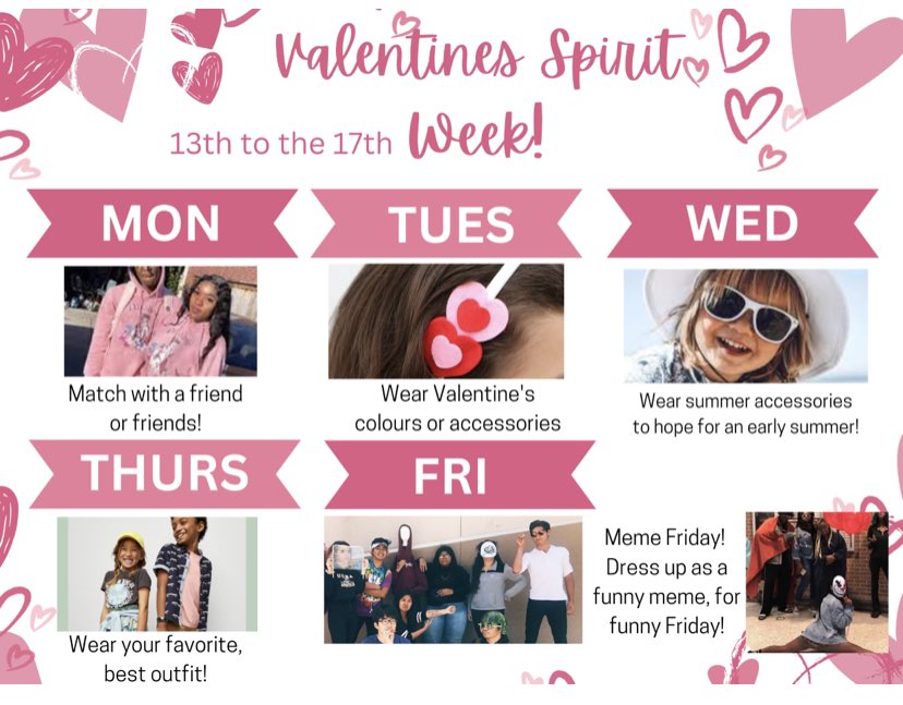 Let’s celebrate Valentine’s Spirit Week <a href="/McGivneyDPCDSB/">Blessed Michael J. McGivney Catholic School</a> and spread LOVE around #McGivneyKnights. “Do Small Things With Great Love!” Thank you to our YFAs for putting this together for us 💕🙏🏽