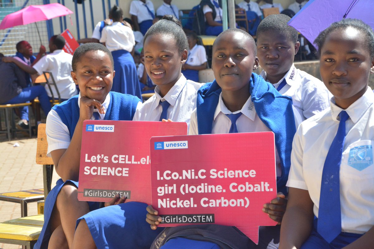 UnescoEast's tweet photo. #HappeningNow
We are celebrating #WomeninScience and #GirlsinScience @AsumbiGirls in @HomaBayCountyKE @EduMinKenya @nacosti @NatcomUnescoKe @konzatech
#GirlsDoSTEM @gladyswanga https://t.co/96k5o2LUFa