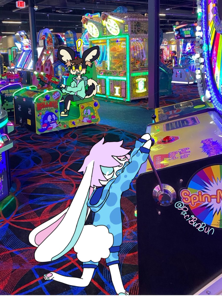 Pacibunbun's tweet photo. Egg is determined to get a high score but I just wanna get as many tickets as possible so i can get a big plushie at the prize counter! #agere #ageregression #ageretwt #arcadecore #arcades #babyfur #furrysfw #sfwtwt #furryart #furryartwork #commissionsopen #fursona https://t.co/dJAoRk7HgG