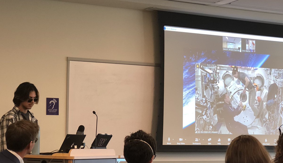 It was a special Friday @UW @UWaeroastro @uwengineering hearing from @astro_josh and Lummi Nation school students tell about their experiment on @ISS_Research @AstroDuke @NASASpaceSci