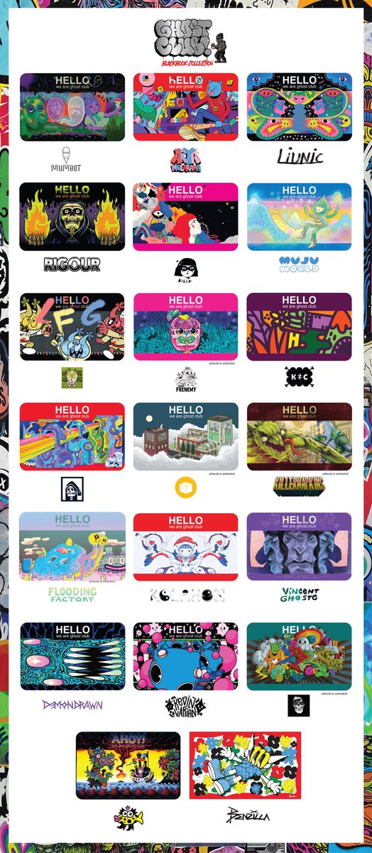 👻 #GHOSTCLUB #Blackbook Collection is here! #LFGhost 🔥 My artwork is titled ✨ “Harmony” 🎶

"Empowering creativity worldwide by bringing artists together to collaborate, connect and share their work with the world."

Available now on <a href="/opensea/">OpenSea</a> 💙 See details &amp; link below 👇