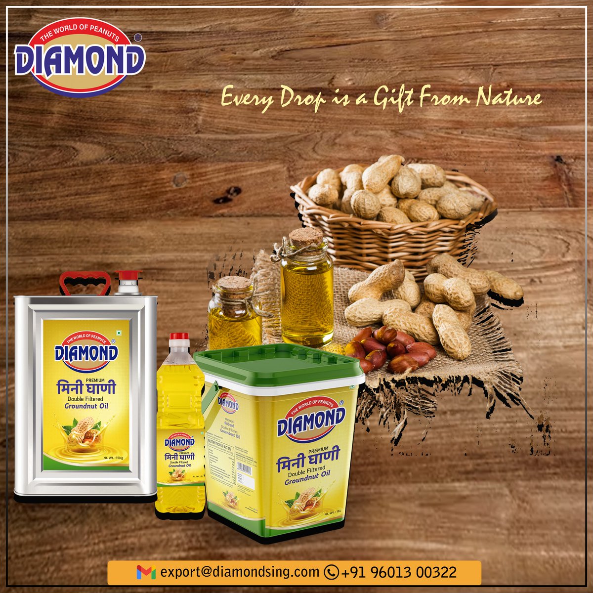 DiamondSing6's tweet photo. The most flavorful groundnut oil in the market!

#diamond #groundnutoil #cookingoil #oil #peanutoil #peanut #GROUNDNUT #minighanioil #pureoil  #internationaltrade #uae #import #usa #exporter #foodexport #Gujarat https://t.co/DH9qxM6dLf