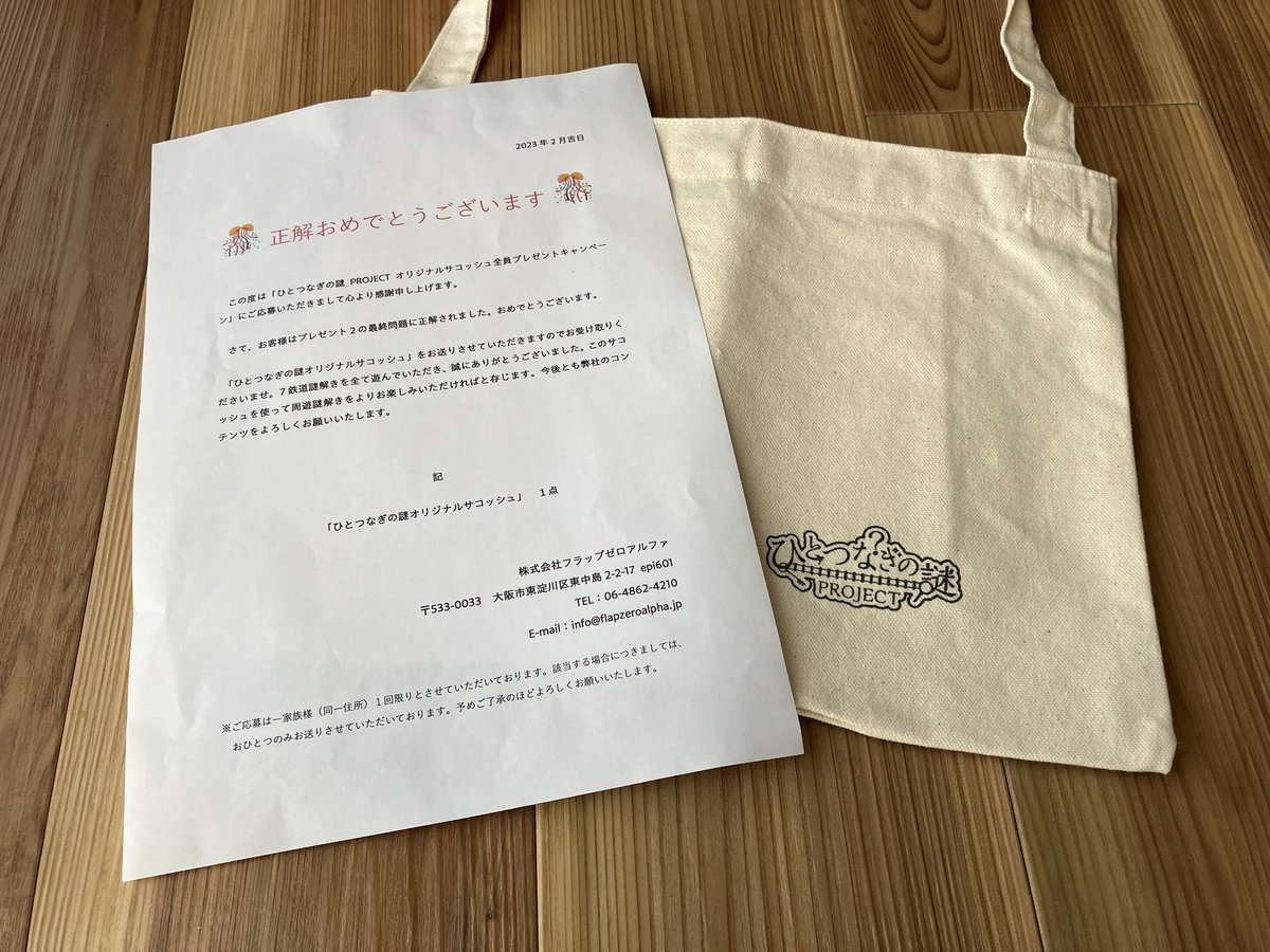 帯電防止処理加工 ひとつなぎの謎 サコッシュ バインダーセット | www