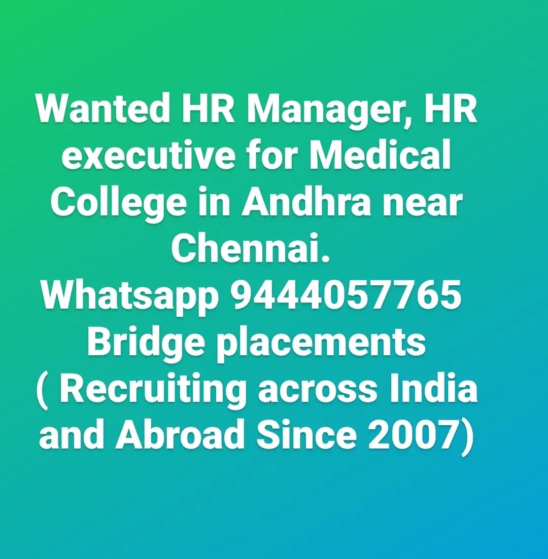 #hrjobs #hrmanagerjobs #bridgeplacementsjobs #medicaljobs #hospitaljobs #medicalfacultyjobs #doctorjobs #medicalcollegejobs