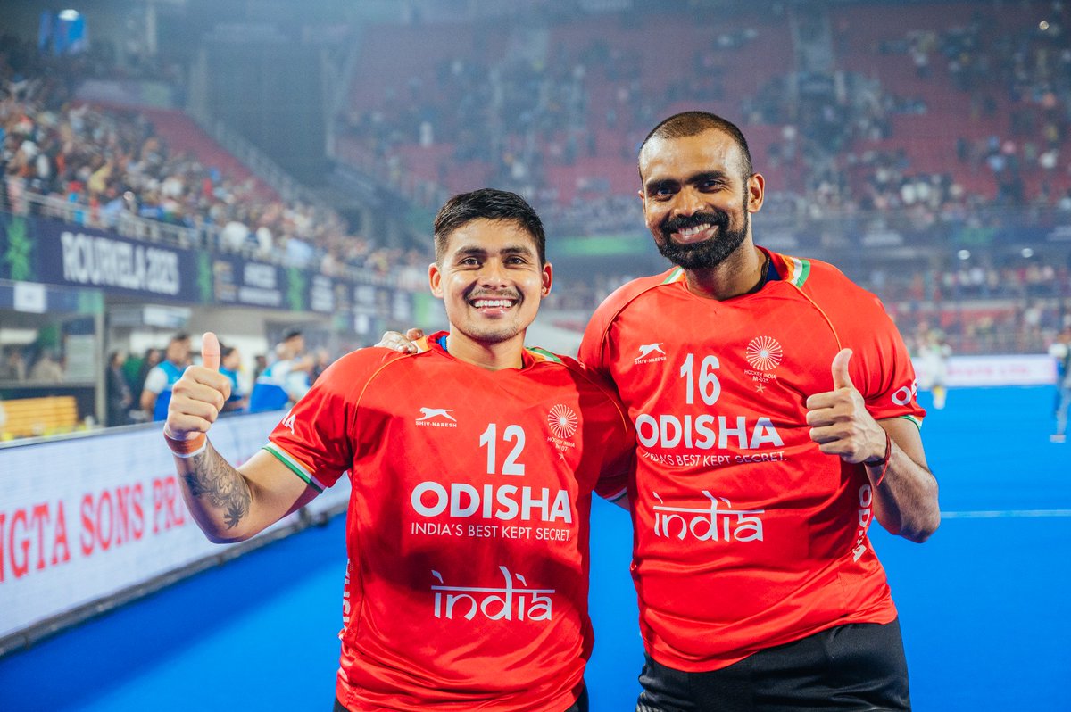 sports_odisha's tweet image. 𝗕𝗿𝗼𝘁𝗵𝗲𝗿𝘀 𝗜𝗻 𝗔𝗿𝗺𝘀!

#HWC2023 #OdishaForHockey
