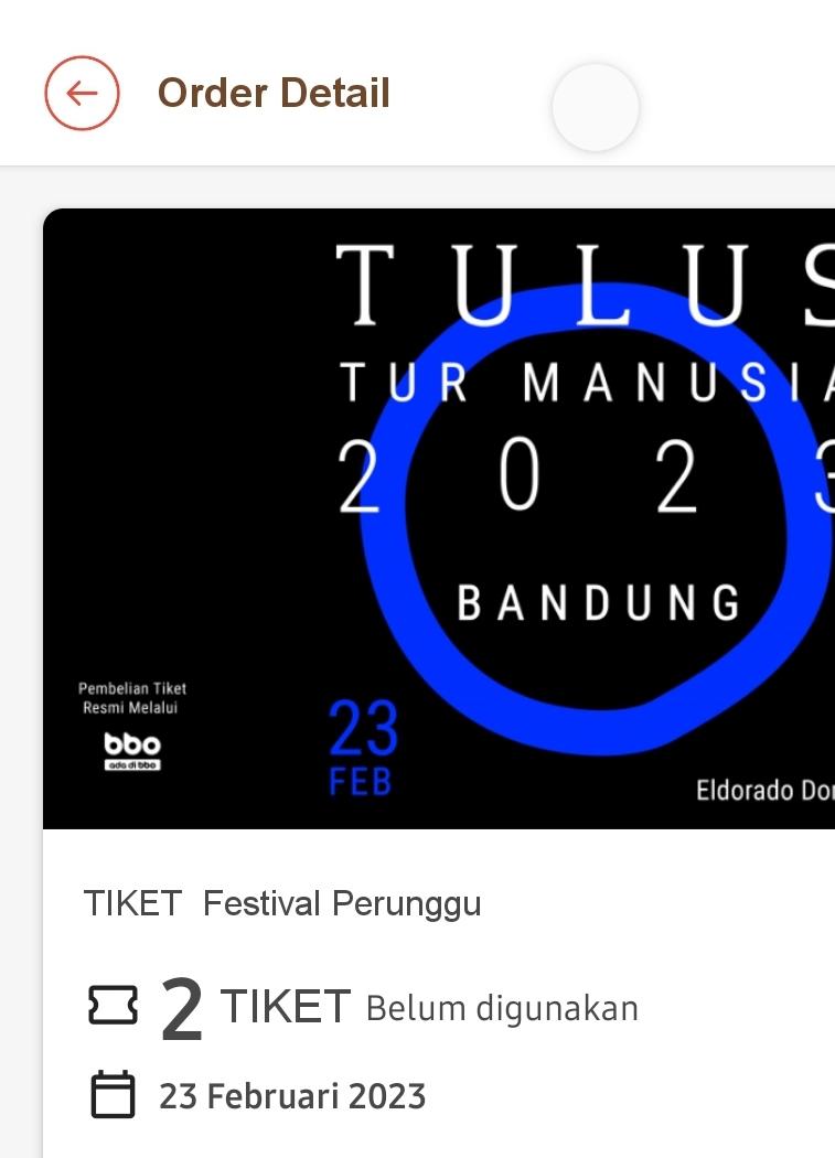 Dijual tiket konser TULUS TUR MANUSIA 2023, BANDUNG tanggal 23 Februari.  

#TurManusia #TulusTurManusia #Tulusturmanusia2023