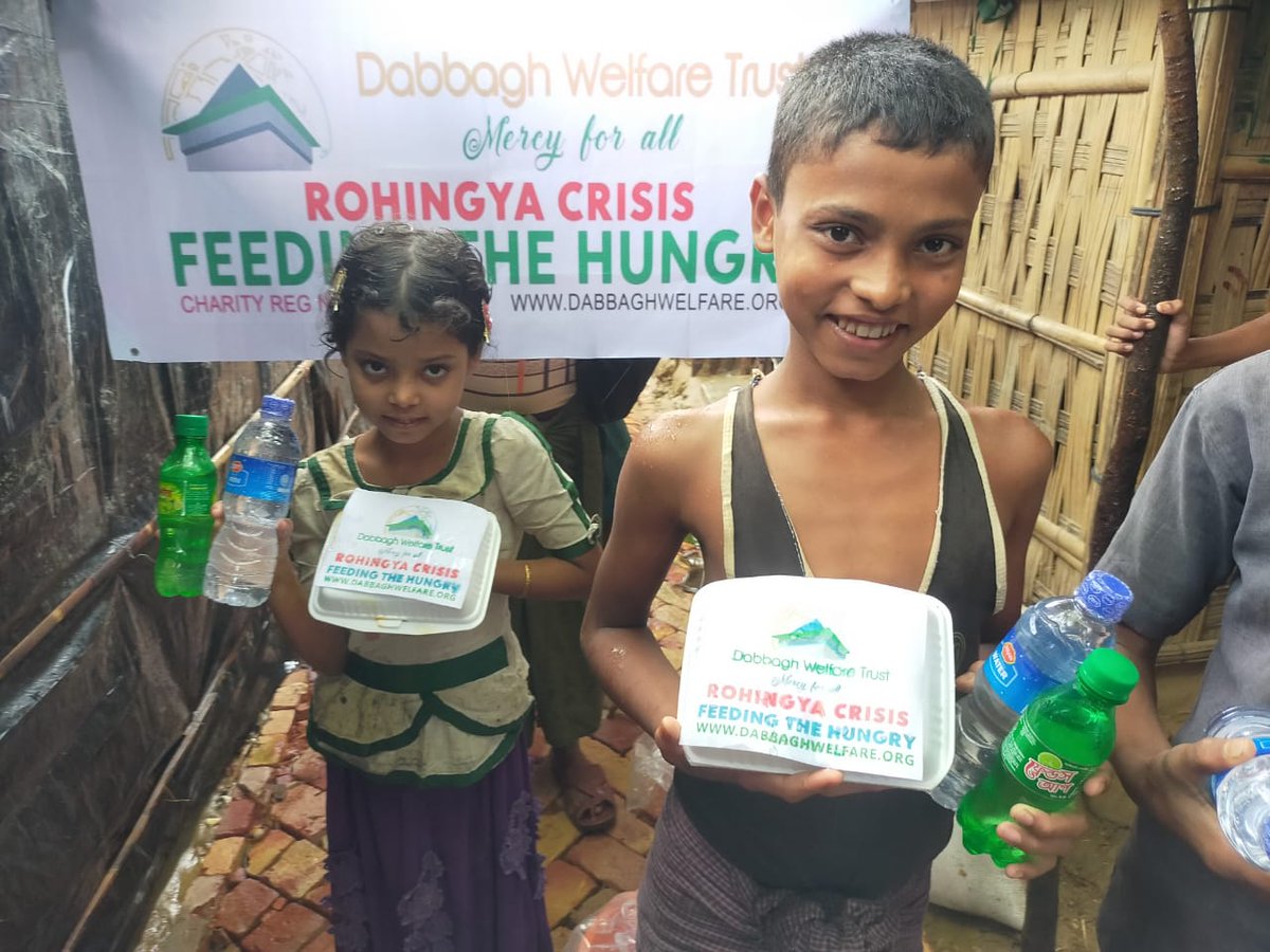 Help Save the Children living in Rohingya Refugee Camps Today. 

Donate now and help provide Food & Water for the children of Rohingya.

dabbaghwelfare.org/our-appeals/ro…
.
.
.
#charityuk #CharityWeek #charityfundraising #helpingfamilies #HelpSomeon #helpthem #helpkids #donatelife