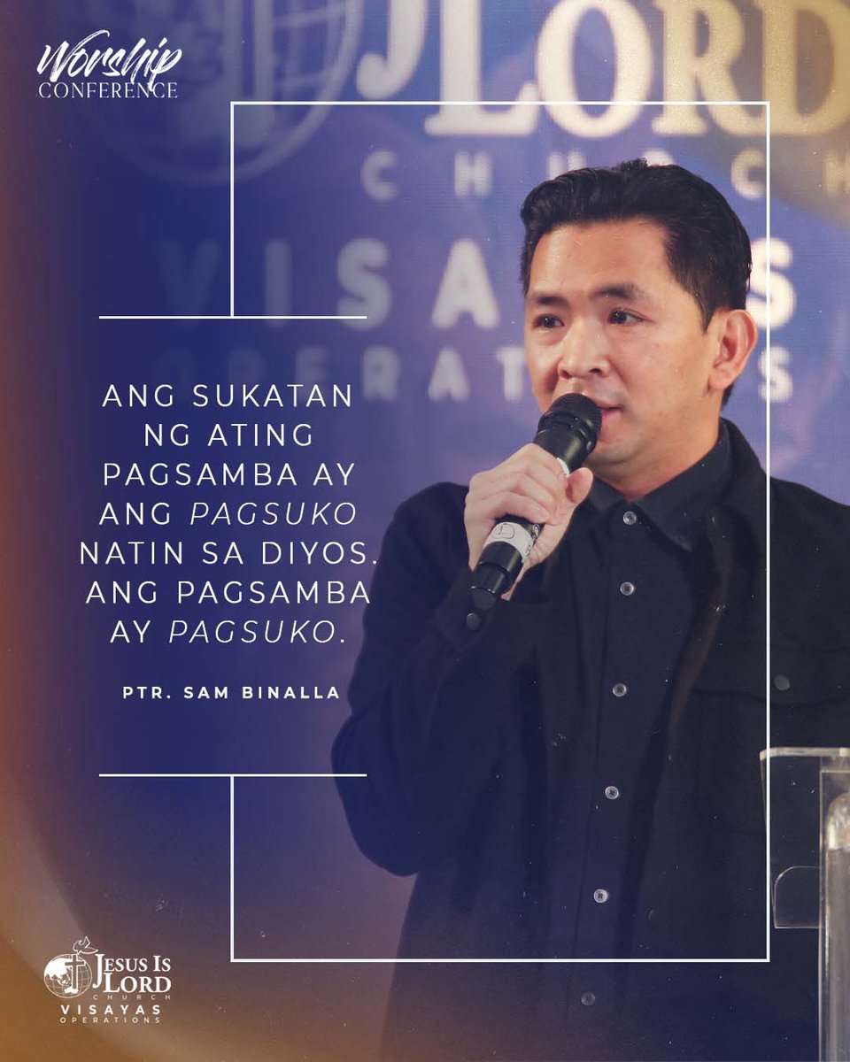 JILWorldwide's tweet photo. During the first session, Ptr. Sam Binalla emphasized to the delegates that worship is not just singing, dancing, or releasing emotions but living a life that is completely surrendered to God. 🙏 

#JILVisayasAriseandBuild #VisayasWorshipConference https://t.co/ykyddFvnVc