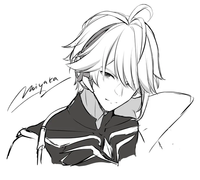 アルハイゼンくんかっこよく描く練習!!
どうでしょうか!?🥺 