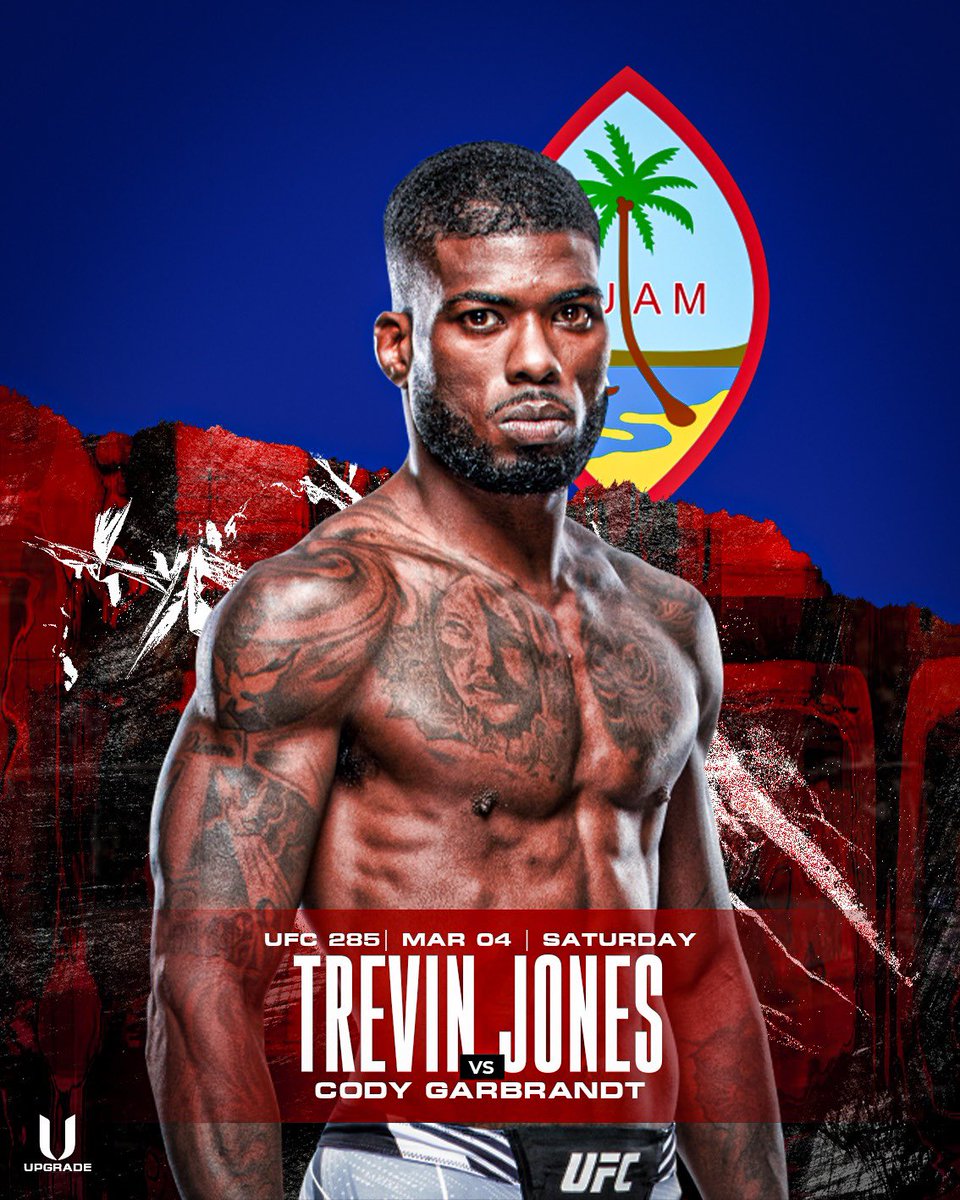 UpgradeMG's tweet photo. Short-notice to face a former UFC champ on a big PPV card? No problem @TrevinAJones always answers the call @ufc #UFC285 #AlwaysUpgrade https://t.co/rtmTcUrgj4