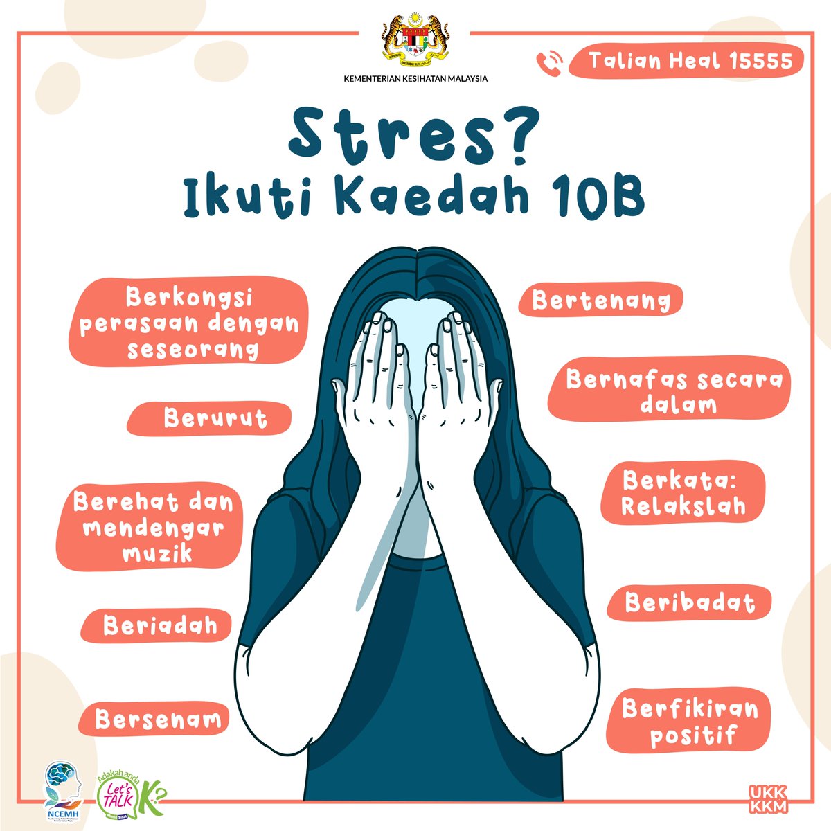 KKMPutrajaya's tweet photo. 📌Stres atau tekanan adalah tindak balas fizikal, emosi dan mental seseorang terhadap sebarang ancaman, cabaran atau tuntutan yang mengganggu perjalanan normal sistem badan. https://t.co/UVQImaMK7S