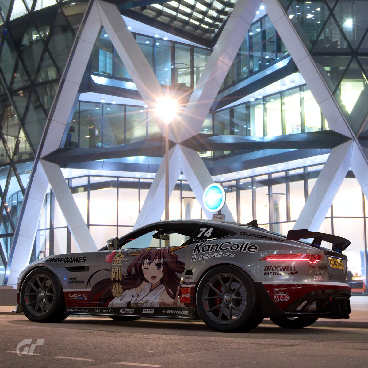 RoyalFranzYT's tweet photo. #GranTurismo #GranTurismo7 #GT7 #グランツーリスモシリーズ #グランツーリスモシリーズ7 #Jaguar #Jaaaaag #FType #SVR #FTypeSVR #JaguarFType #ジャガー #Fタイプ #KantaiCollection #KanColle #Kongou #KancolleKongou #艦隊これくしょん #艦これ #金剛改 #痛車 #Itasha https://t.co/BX26CHI36m