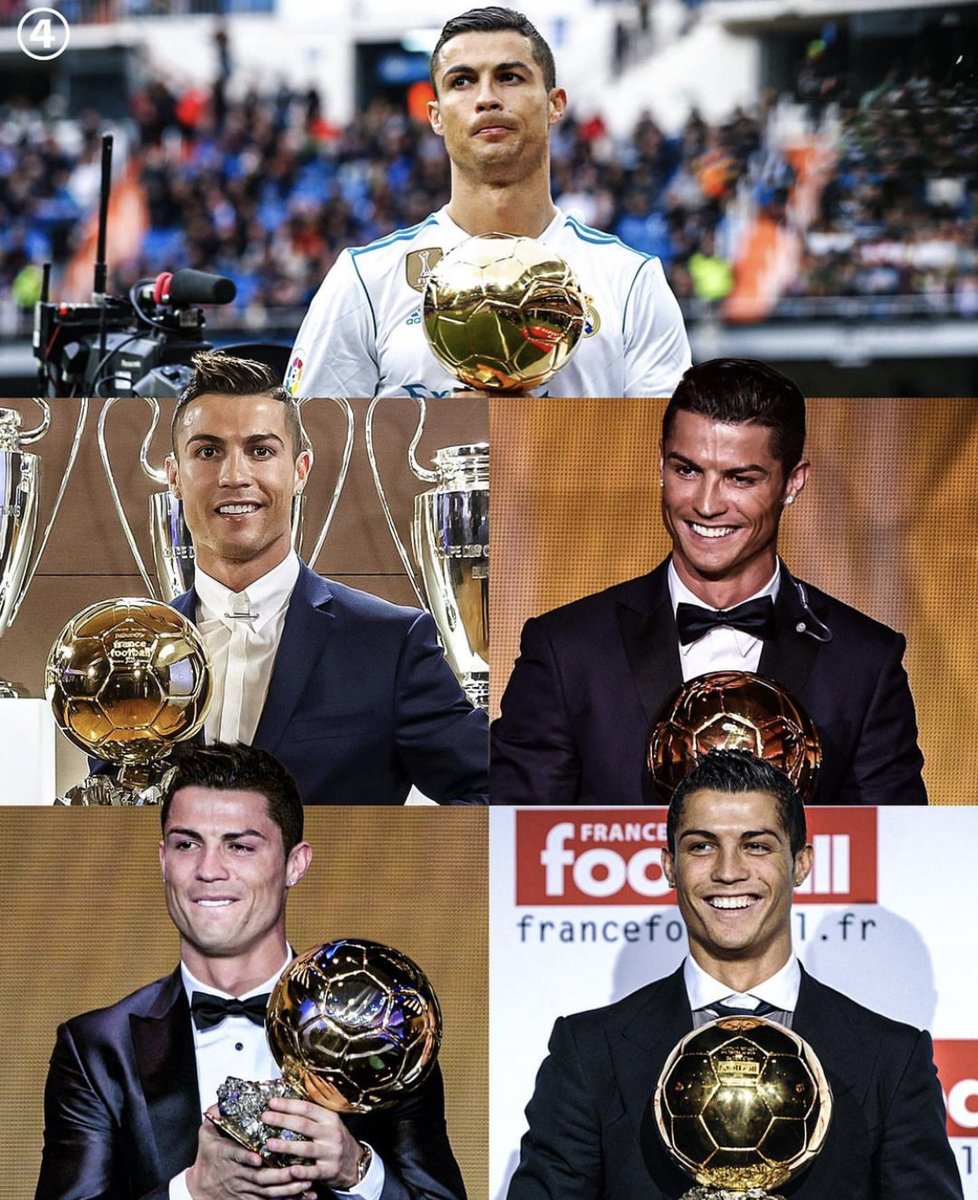 TeamCRonaldo's tweet photo. Cristiano Ronaldo winning 5 b'dors despite the entire system being against him has to be the greatest achievement in the history of football. https://t.co/OyGMCwHADp