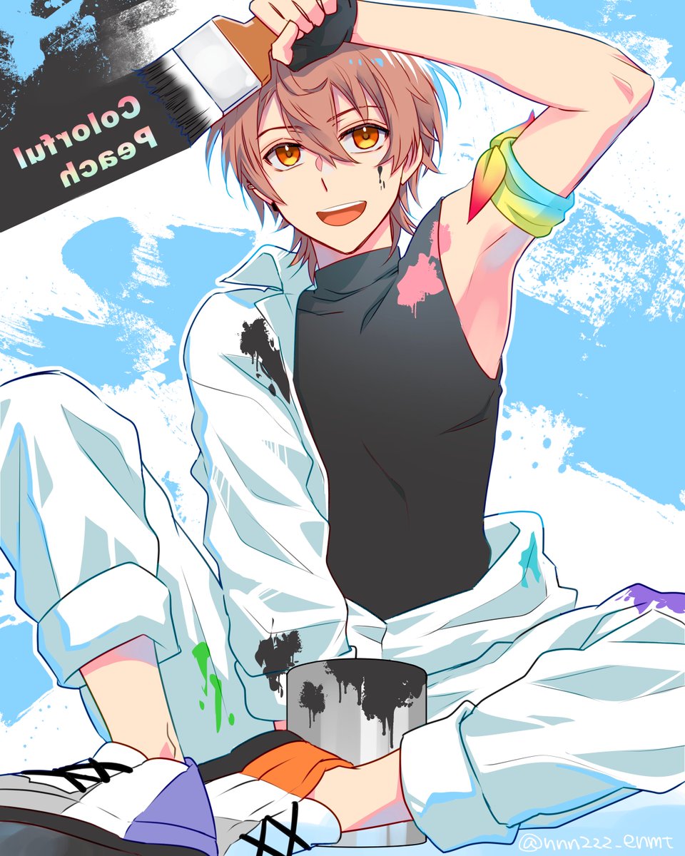 コラボうりさん #からぴち #カラフルピーチ素材