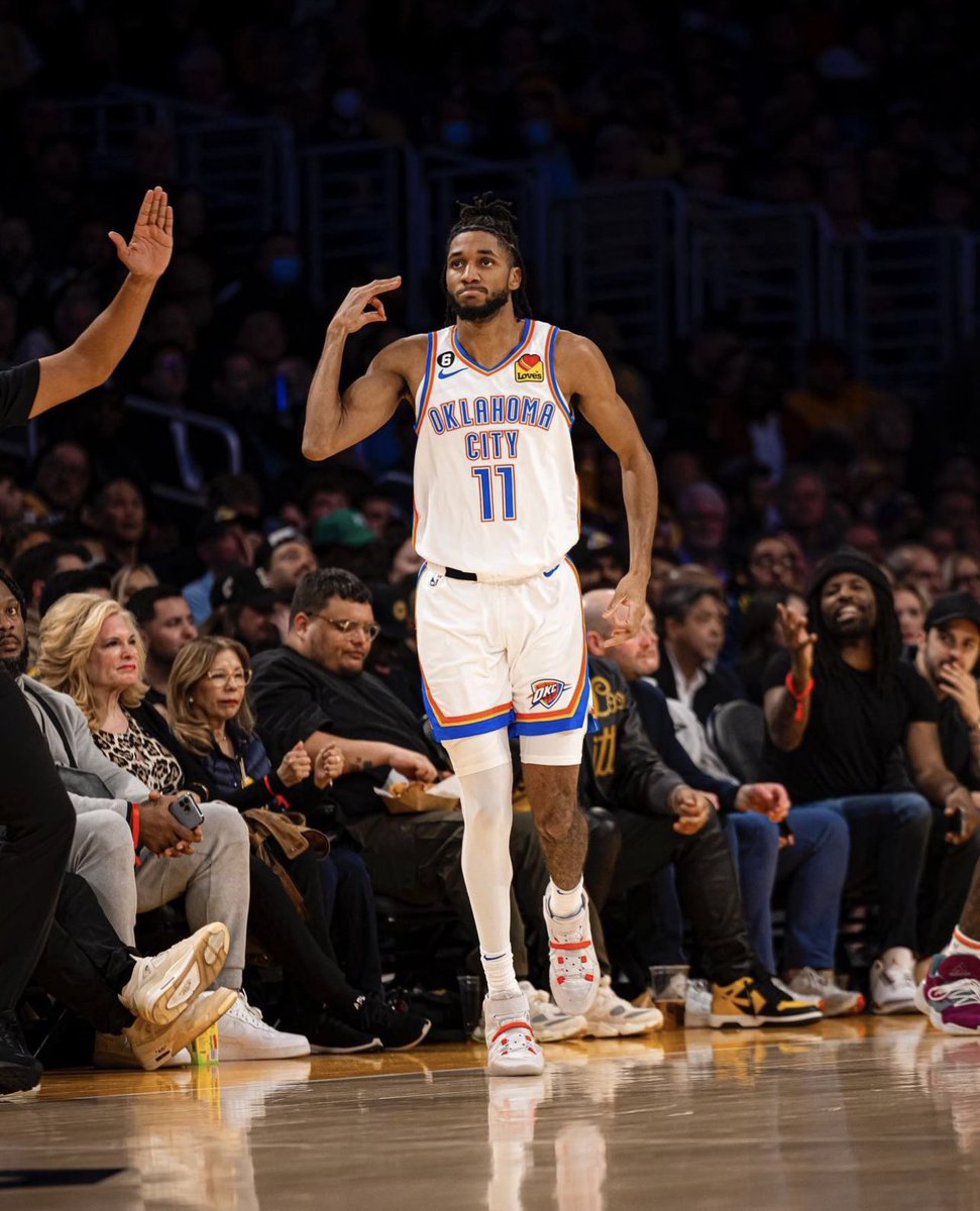 ThunderFilmRoom's tweet photo. Isaiah Joe is officially leading the NBA in 3P% at 45.8%. https://t.co/CQCWC1Hb7a