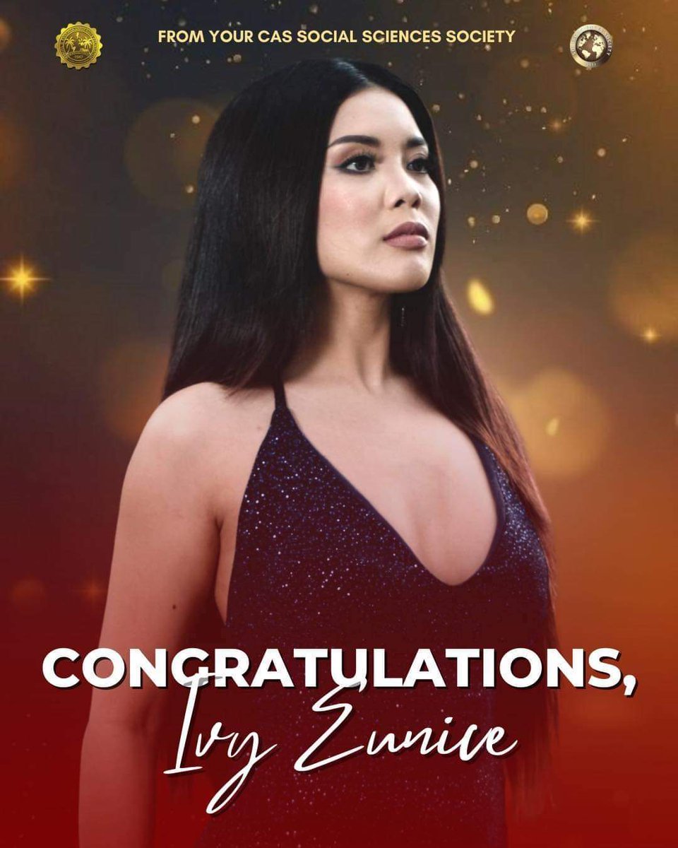 MSEUF_SSS's tweet photo. Congratulations to our Miss Enverga University 2nd Runner-Up, Miss CAS, Jan Ivy Eunice De Galicia! Your CAS Social Sciences Society is beyond proud. ๐โ๐ผ๐
You truly have the #YanAngCAS spirit! Keep slaying, Queen Ivy! โจ
#TeamMalaCAS | #YanAngCAS | #CASamaKa https://t.co/wNFUNZUzFE