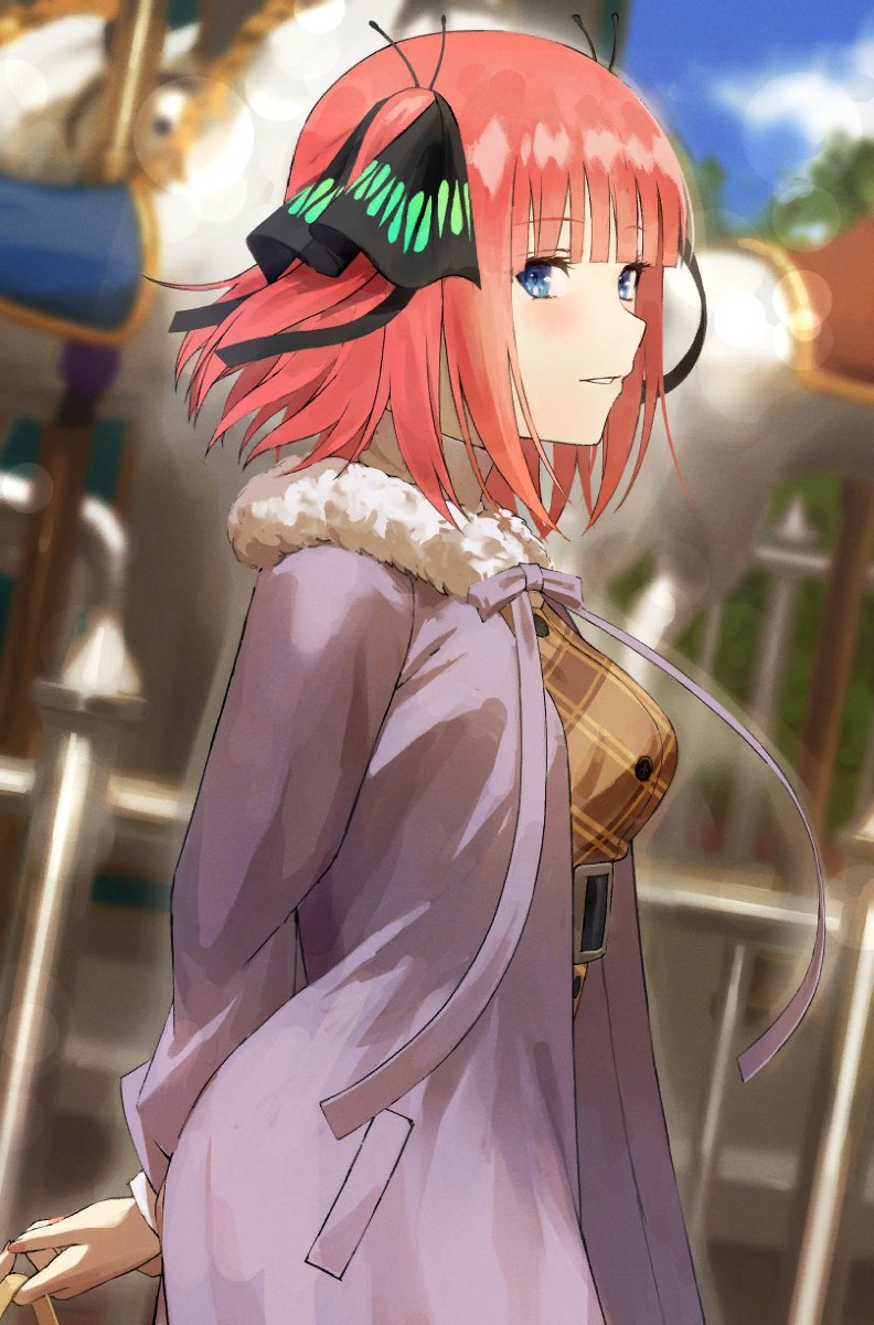 猫タシさんがTwitterに投稿した中野二乃(五等分の花嫁)のイラスト。
