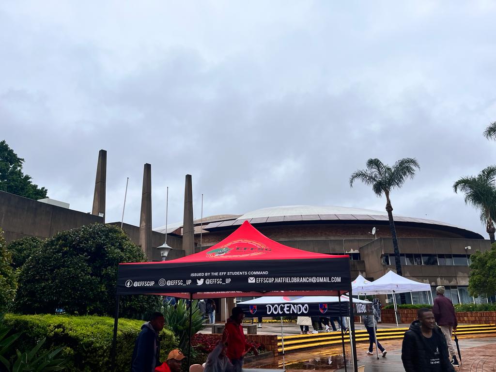 EFFYC_UP's tweet photo. ♦️HAPPENING NOW♦️
The EFFSC UP is currently at LC Sports campus for the 2023 welcome day.
#EFFSCUP
#EFFTurns10
#UmsebenziWethu
#YouKnowWhereTheSolutionIs
#EFFRedFriday
#SizofundaNgenkani
#UPWelcomeDay2023 https://t.co/eb2vxdaIhN