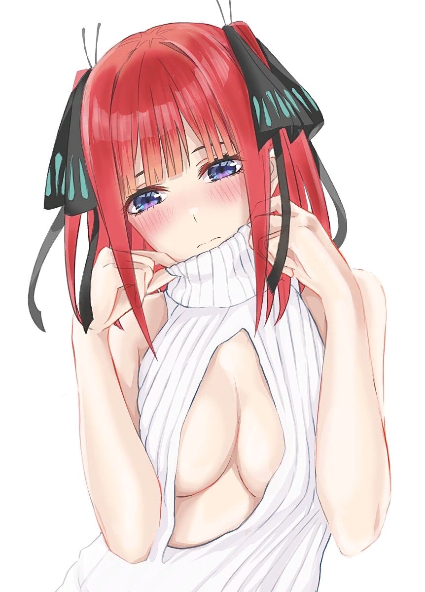 猫タシさんがTwitterに投稿した中野二乃(五等分の花嫁)のイラスト。