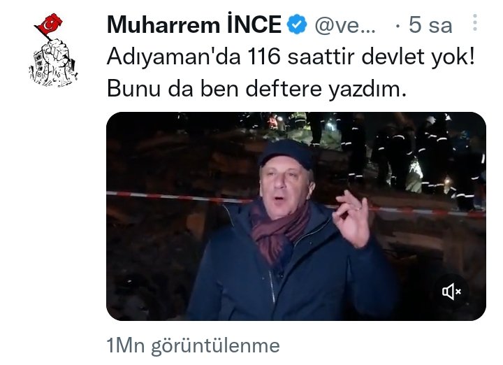 Bazıları Muharrem ince'yi biraz olsun adam sanıyordu, ulan CHP'den adam çıkar mı hiç.