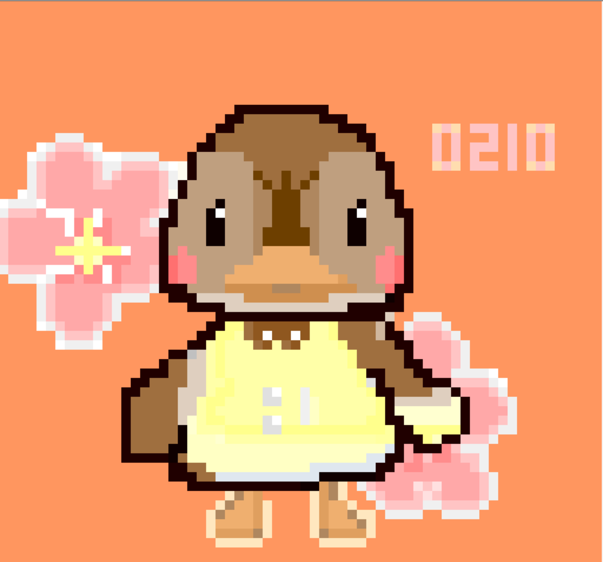 guu_dot's tweet photo. 久々にうったカモミ🎨
＃どうぶつの森 #ドット絵 #pixelar https://t.co/L7mVXtUv14