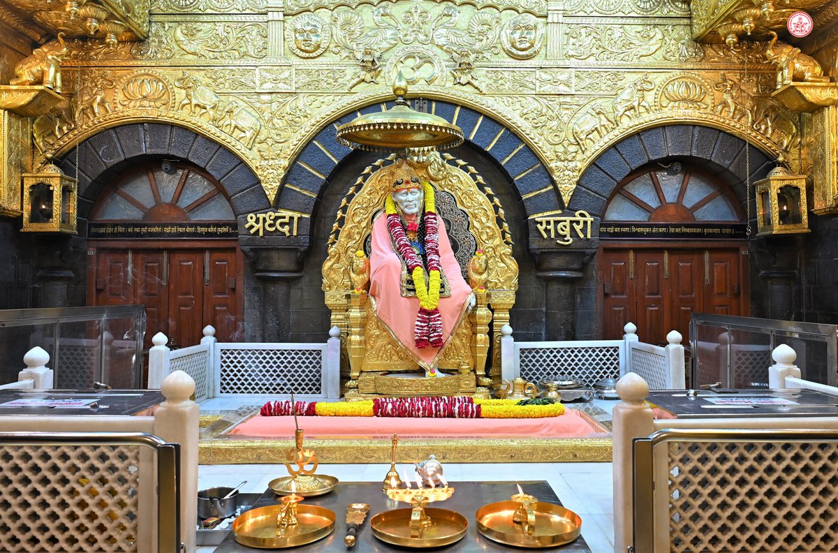 SSSTShirdi's tweet photo. *!! ॐ साई राम !!*
*श्री साईबाबा संस्थान विश्वस्त व्यवस्था,शिर्डी*
*!! ॐ Sai Ram !!*
*Shri Saibaba Sansthan Trust, Shirdi*
≈≈≈≈≈≈≈≈
*आरती :- माध्यान्ह आरती* 
*शनिवार दिनांक ‌११ फेब्रुवारी २०२३*     
*Aarti : -Madhyan Aarti*
*Saturday 11 February 2023* https://t.co/KtS9VskGEb