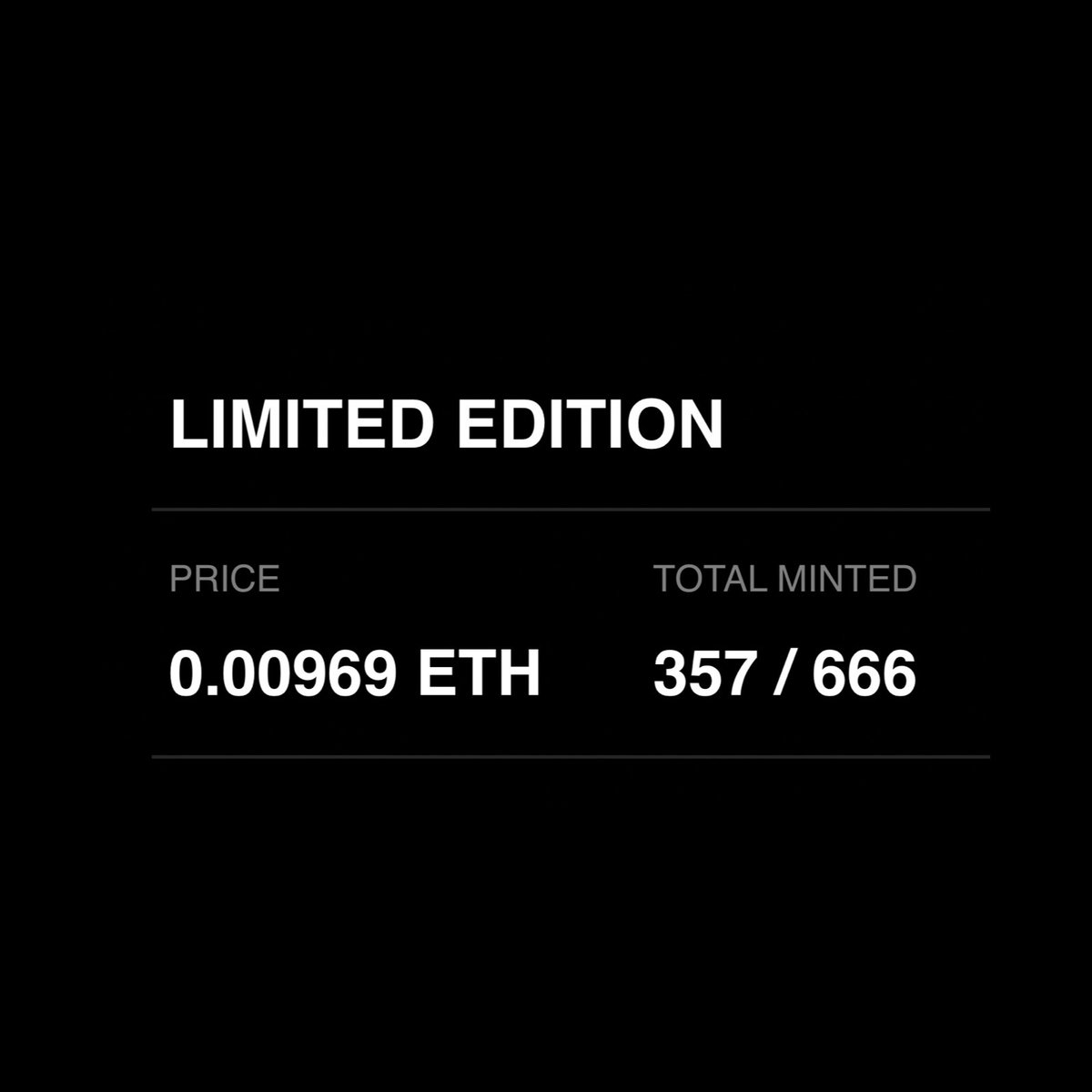 More than half gone in the first 3 days!! 👀 Thank you all for showing this piece so much love 💋
app.manifold.xyz/c/tainted-love