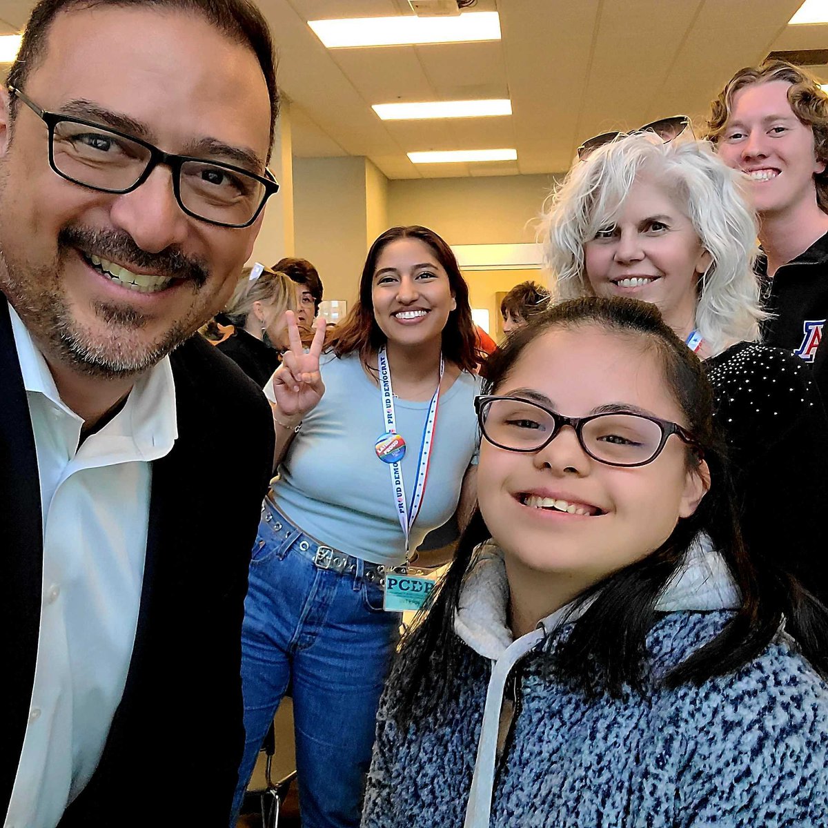 PimaDems's tweet photo. AZ Secretary Fontes ~ "We've got a lot of work to do...let's lean into it. Let's lean into being Democrats." #SantaCruzDems #PimaDems #ElectDems https://t.co/RWQ2rsw2gK