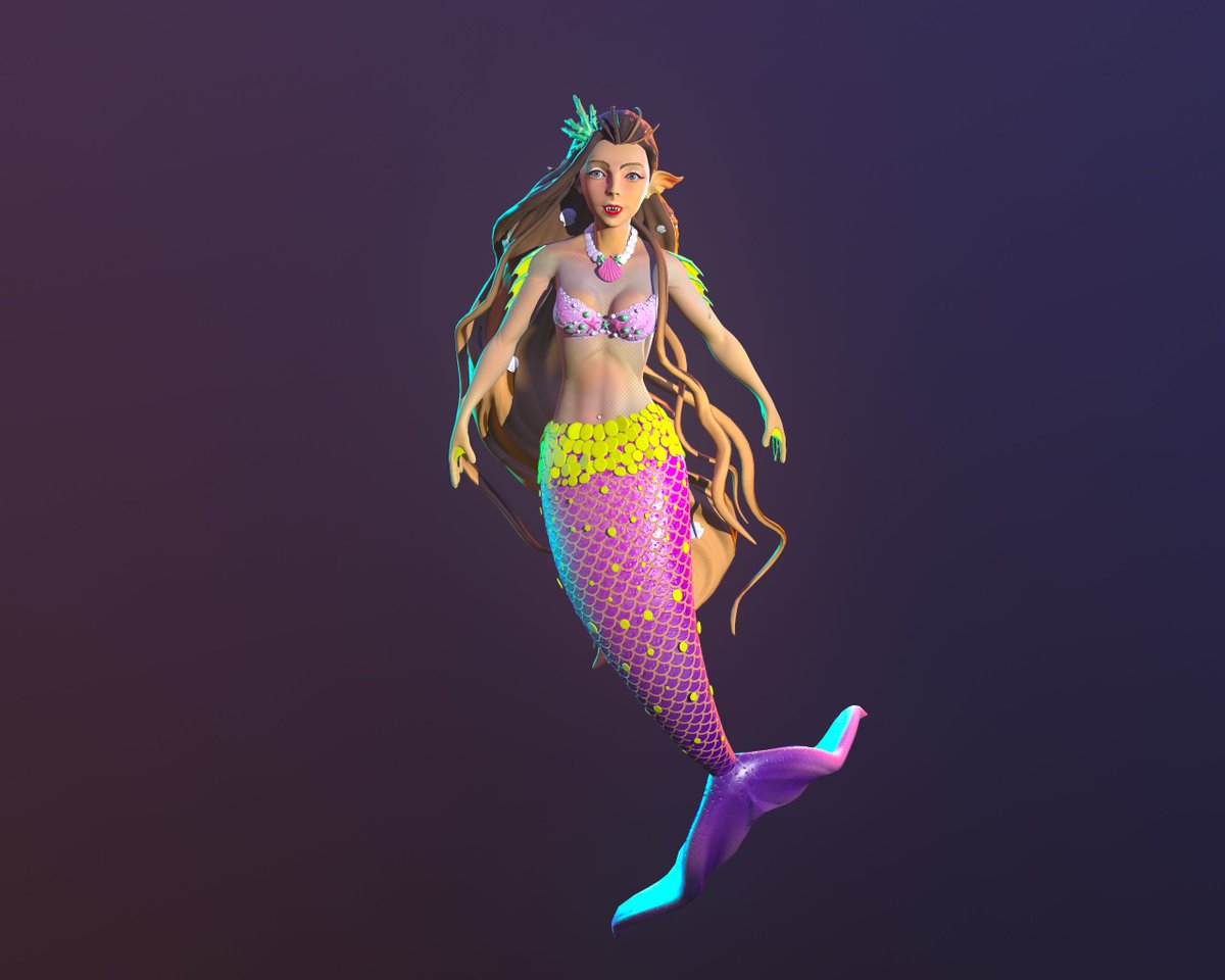 our pretty mermaid find her on <a href="/opensea/">OpenSea</a>  <a href="/Cooldroolsnft/">CoolDrools</a>  #NFTCommunity #NFTCollection #3Danimation #NFTshill #3Dprinting