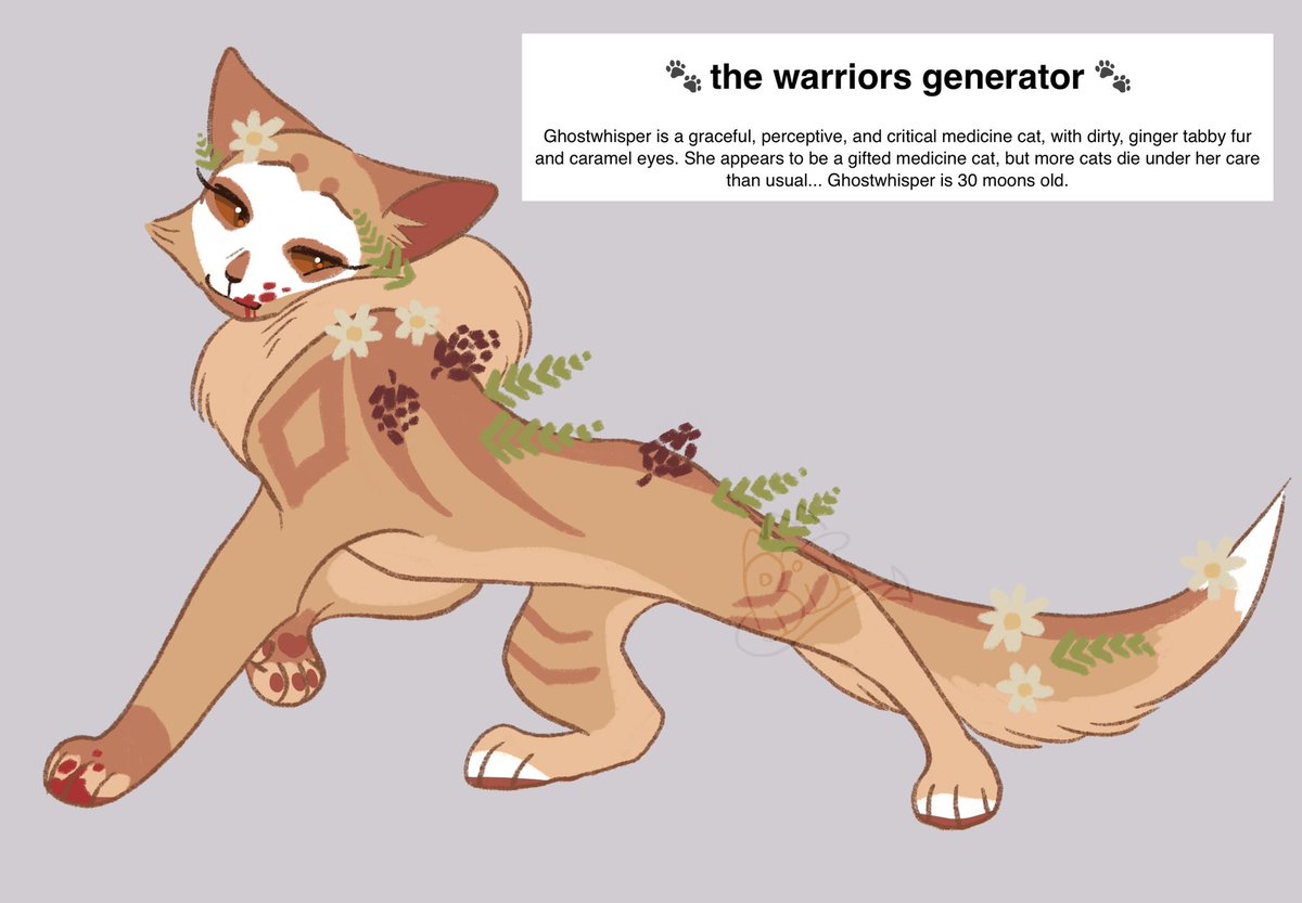 more randomly generated warrior cats! got the idea from _krimmins_