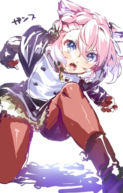 スレッタとエルザ 狸と狼 