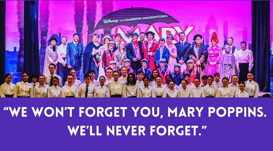 ‘In every job when it’s complete, there is a sense of bittersweet, that moment when you know the task is done…’

A practically perfect cast both on and off stage. Thank you for your professionalism and dedication.

Au revoir, Mary Poppins. Till we meet again. ☂️🪁✨