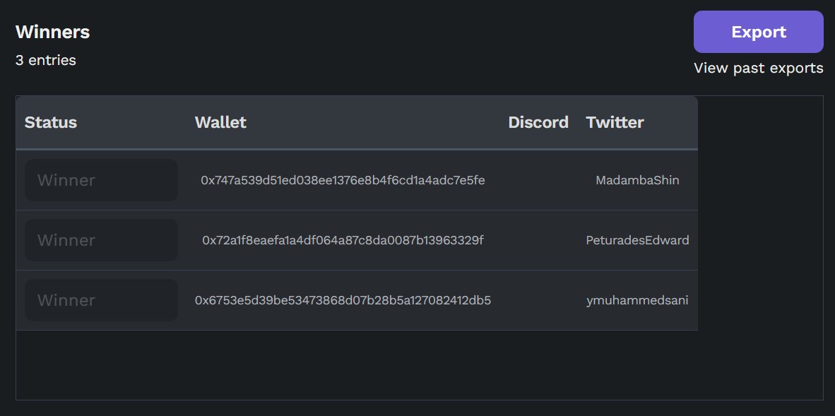 🍯Congratulations to the winners of the Honey Heaven giveaway!🍯
The NFTs will be delivered to your wallets in a matter of seconds. Please tweet about them using the @AICandyman tag! 
Another giveaway and voting session is on the way. Subscribe so you don't miss it! 🔥
#NFT