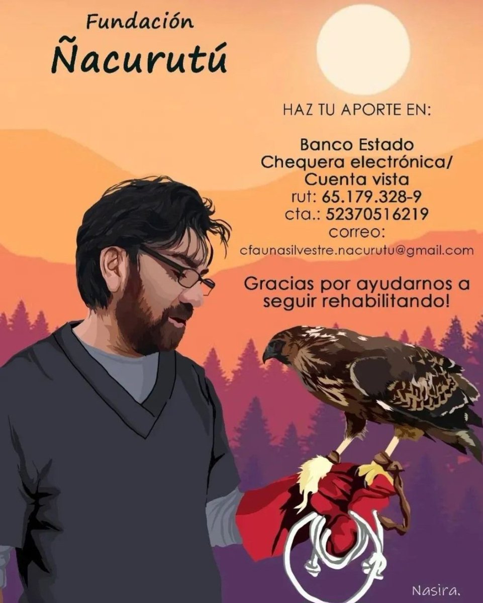 "Fundación Ñacurutú" necesita de nuestra ayuda para seguir trabajando en la rehabilitación de fauna silvestre afectada por los #IncendiosForestales
Si puede guardar el afiche y difundir, muchas gracias 🦊
