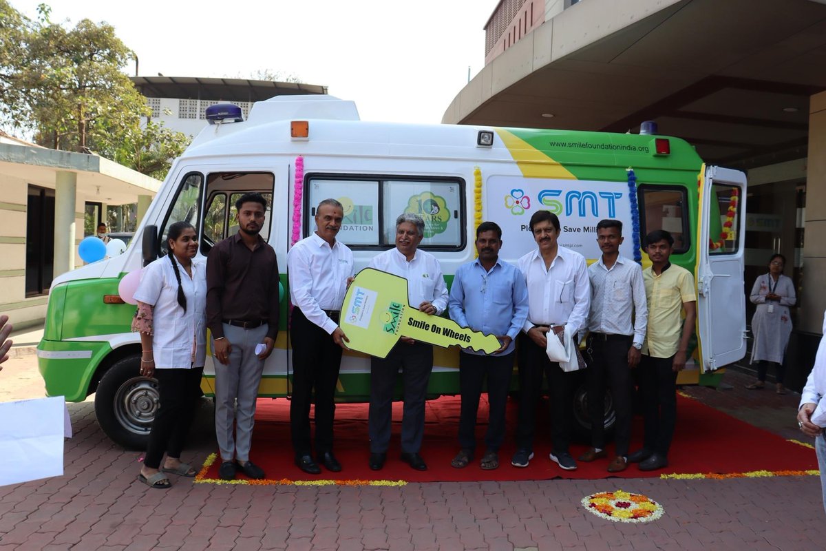 smilefoundation's tweet image. Smile Foundation is pleased to partner with Sahajanand Medical Technologies to launch two #SmileOnWheels mobile hospital units in Hyderabad &amp;amp; Surat.
These mobile health services aim to collectively benefit over 65,000 children and their families by March 2025.
#HealthCannotWait