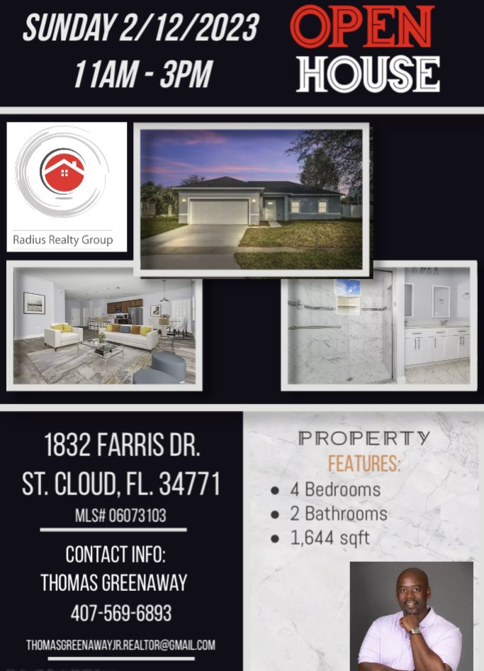 TGjrRealtor's tweet photo. 🗣️🗣️1 DAY AWAY‼️‼️‼️‼️

⛩️🏯⛺️🛖🏡🕌🏰OPEN HOUSE🏰🕌🏡🛖⛺️🏯⛩️ 🏡

🛖⛺️🕋🕌⛩️🏯🏰1832 FARRIS DR. ST. CLOUD FL. 34771🏰🏯⛩️🕌🕋⛺️🛖🏡

🗣🗣BE THE ONE TO OWN IT TODAY‼️‼️☎️CALL 407-569-6893 FOR MORE INFORMATION☎️  #gratitude #openhouse #home #homeowner #buyer #seller #stcloud https://t.co/piydz4rNSy