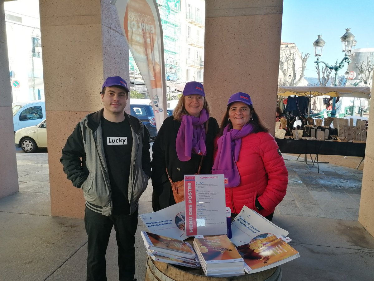 SandraSerpaggi's tweet photo. Pôle emploi était présent sur @VilledAjaccio A Fiera di l‘Impiegu, avec 22 entreprises insulaires.
✅ Moment de convivialité et échange autour du recrutement 👍
#AFieraDiLImpiegu #RH #DRH #emploi #ANDRH #Corse https://t.co/NH1tajZ9fM