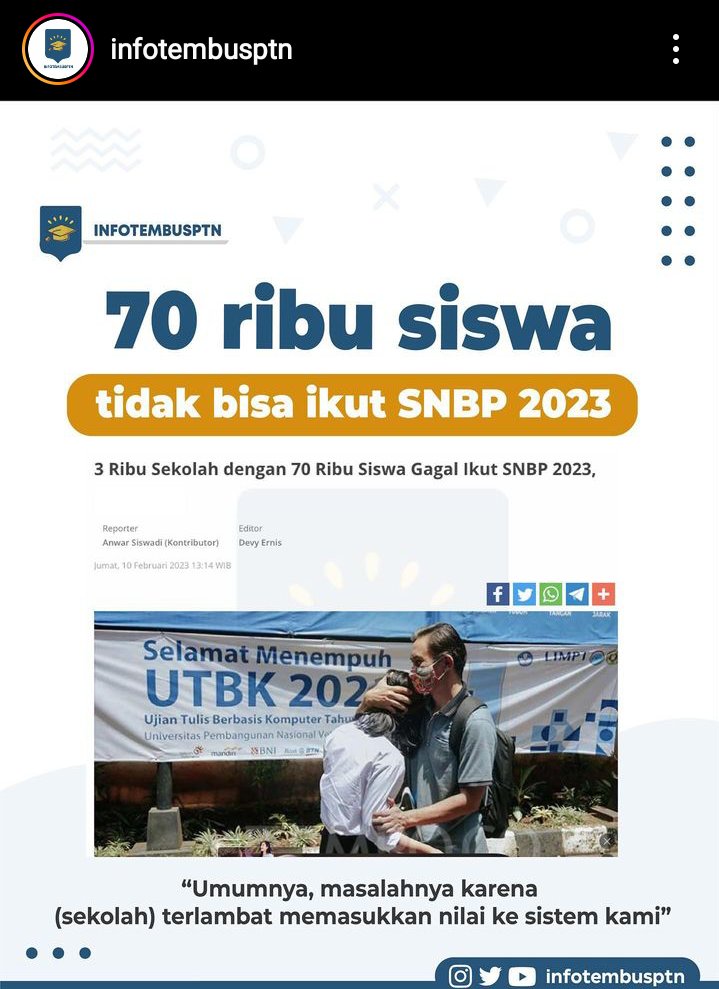 firman__nurhuda's tweet image. Mau Bahagia atau Sedih , Mau bilang Peluang atau tidak :( 

Semoga Sekolahnya Kedepannya tidak mengalami kelalaian lagi kedepannya , Takutnya ini mengancam masa depan anak.

#SNBT2023 #snbp #2023NewYear