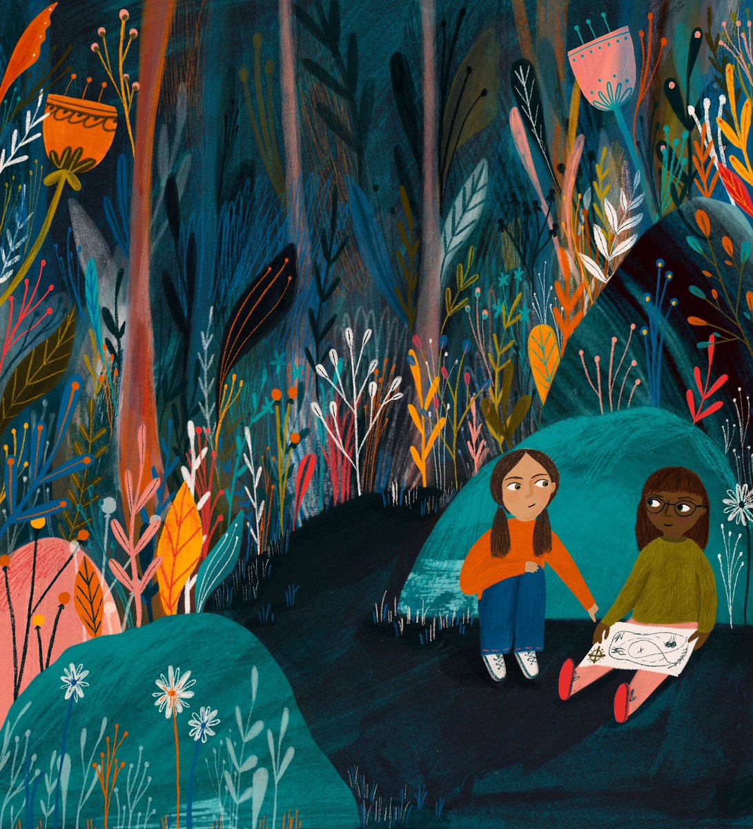 zoeellison_'s tweet photo. Spring is very faintly in the air and has me excited for outdoor adventures! 🌼🌿🍄🌱🌸🍃

#childrensbookillustration https://t.co/Xsgl2HEXPY