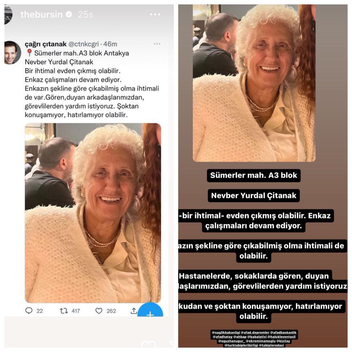 esther_marrecs's tweet photo. Hande y Kerem se suman al llamamiento de Cagry y Basak #HelpTurkey #deprem https://t.co/DOZ16cqeAg