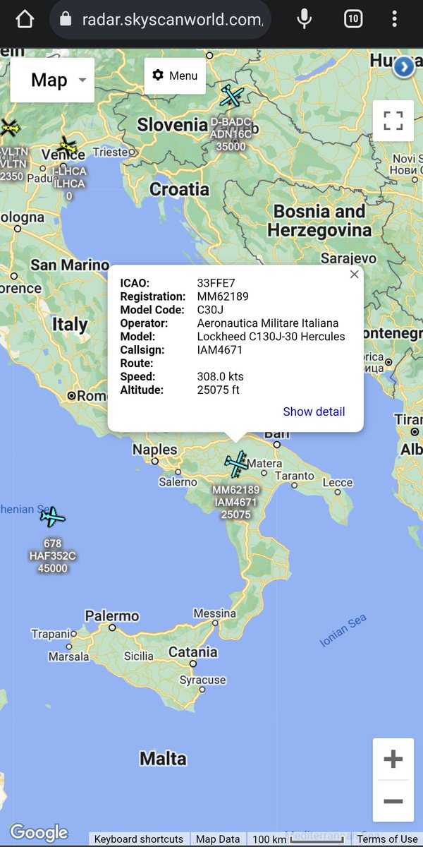 scan_sky's tweet photo. And Here's The 1st -
Italian Air Force ๐ฎ๐น - Lockheed C-130J-30 Hercules - #MM62189 - #IAM4671
Inbound To Beirut Rafic Hariri International Airport ๐ฑ๐ง https://t.co/SAegxGCLhQ