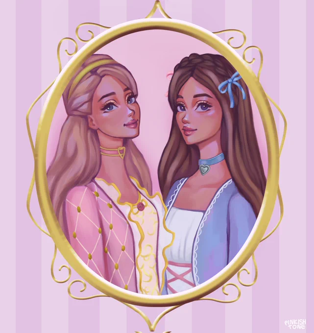 anneliese and erika my two main girls #artph #artistontwitter #barbie 